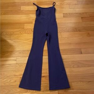 aritzia purple one piece workout flare